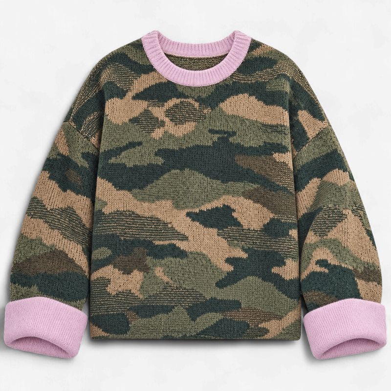 Weekend Wanderer Camo Sweater