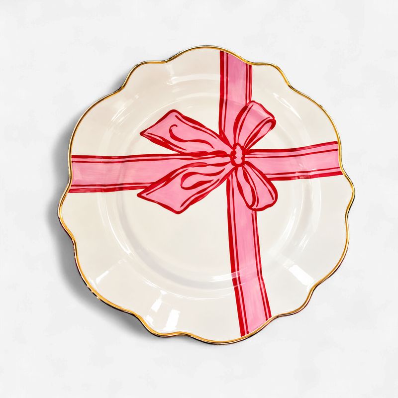 Peppermint Present Appetizer Plate