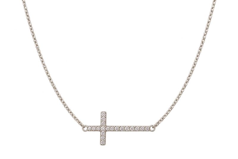Side Cross Necklace