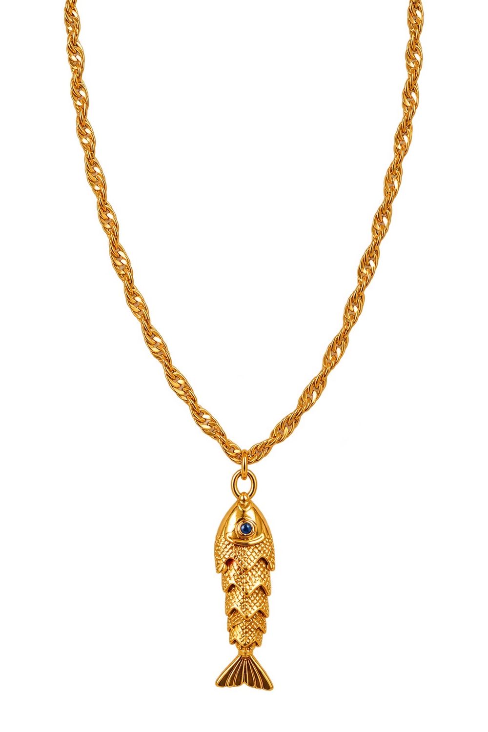 Fish Necklace, Material: Gold