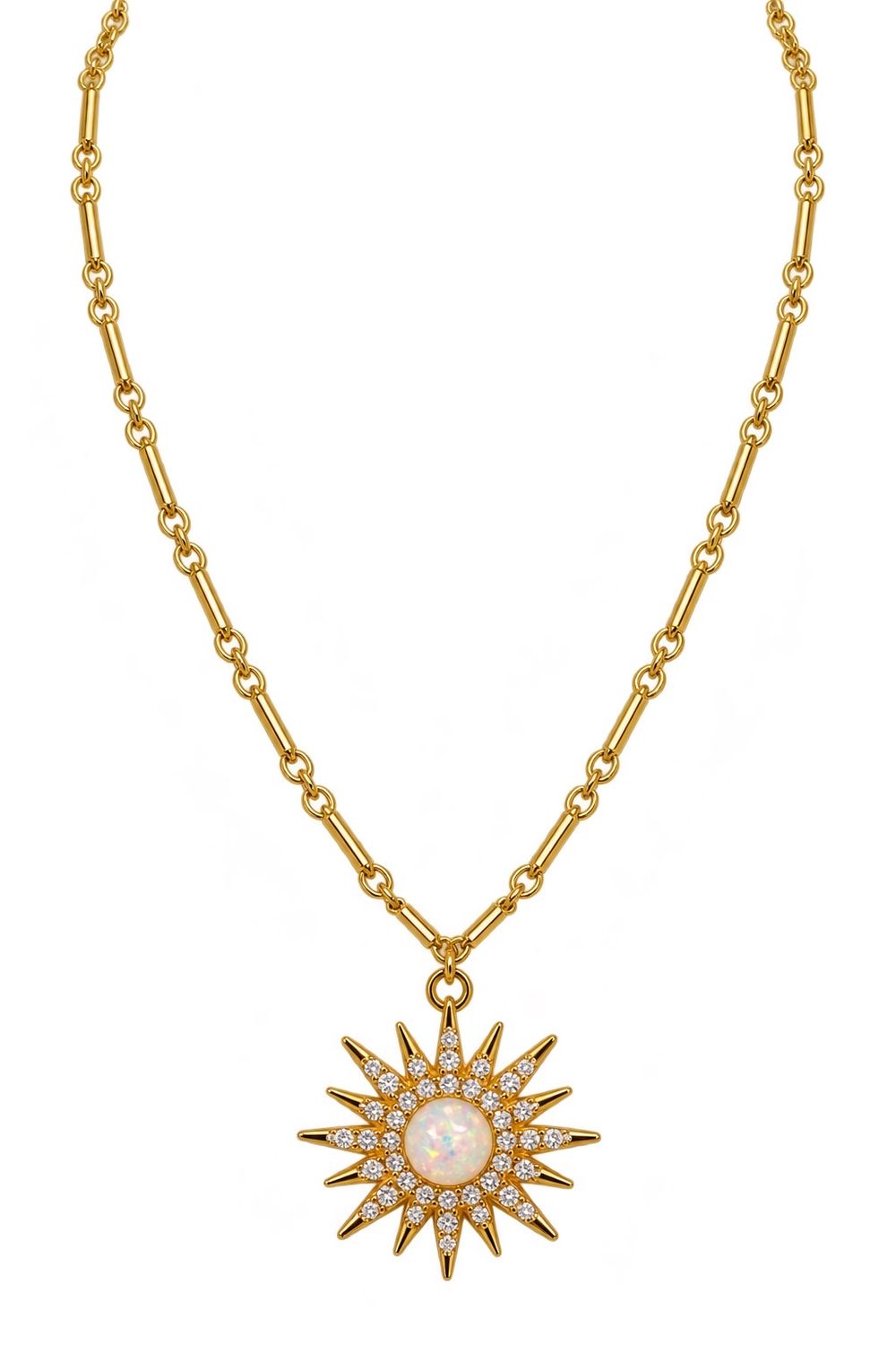 Opal Burst Necklace