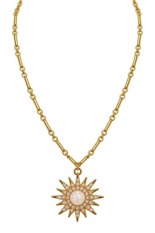 Opal Burst Necklace