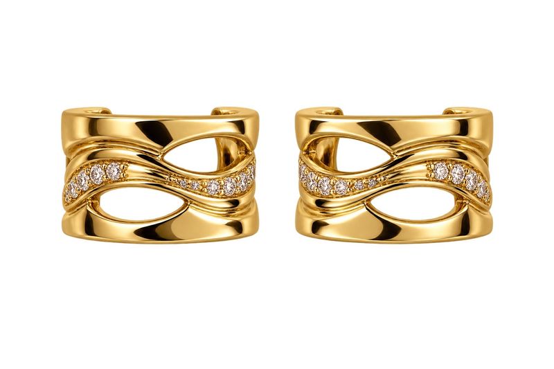 Interwoven Huggie Earring