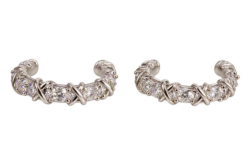 Classic Rhinestone Hoop Earring