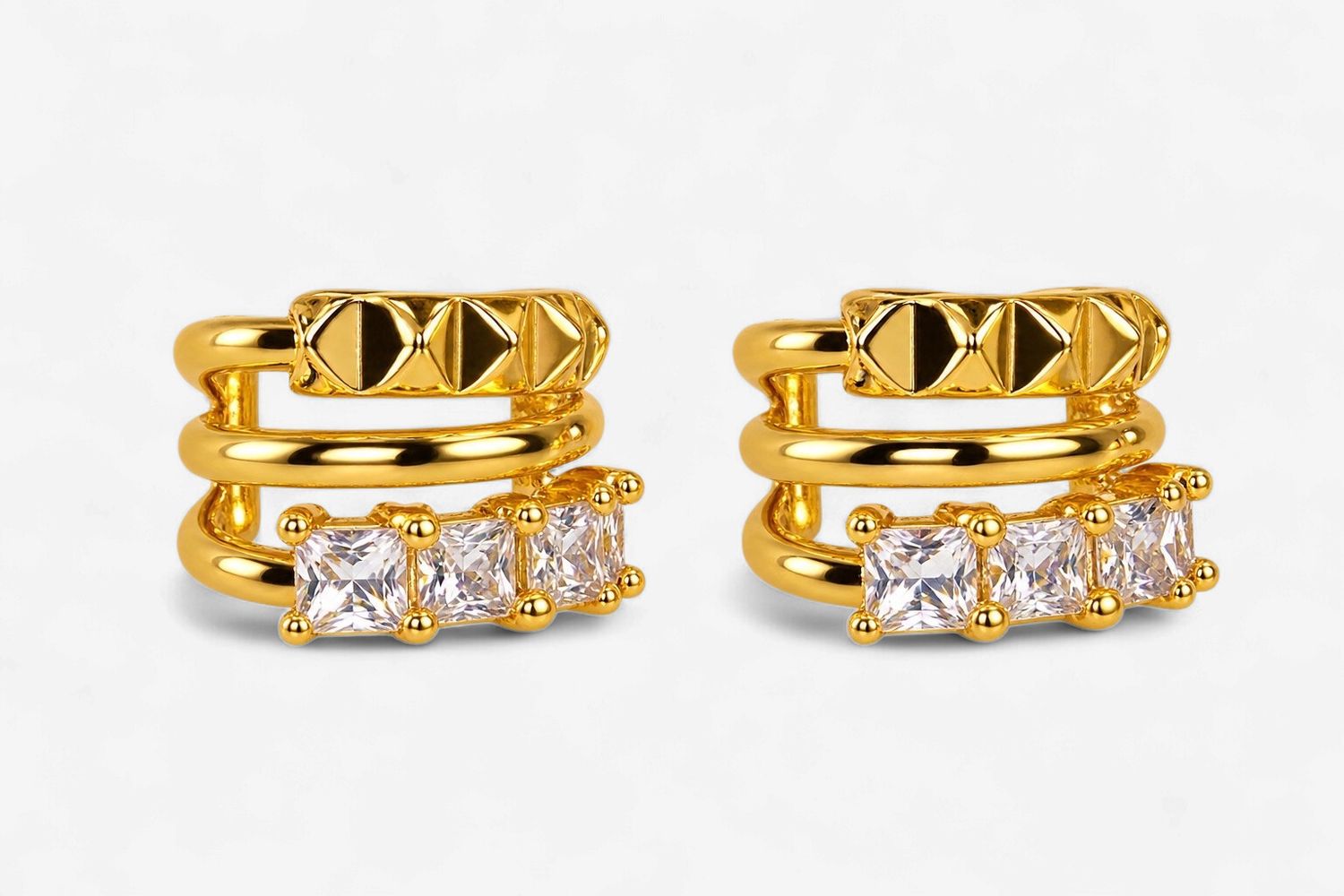 Gold Glam Huggie Earring Gold Glam Huggie Earring