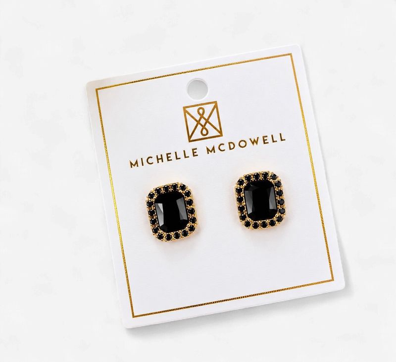 Black Hadley Earrings