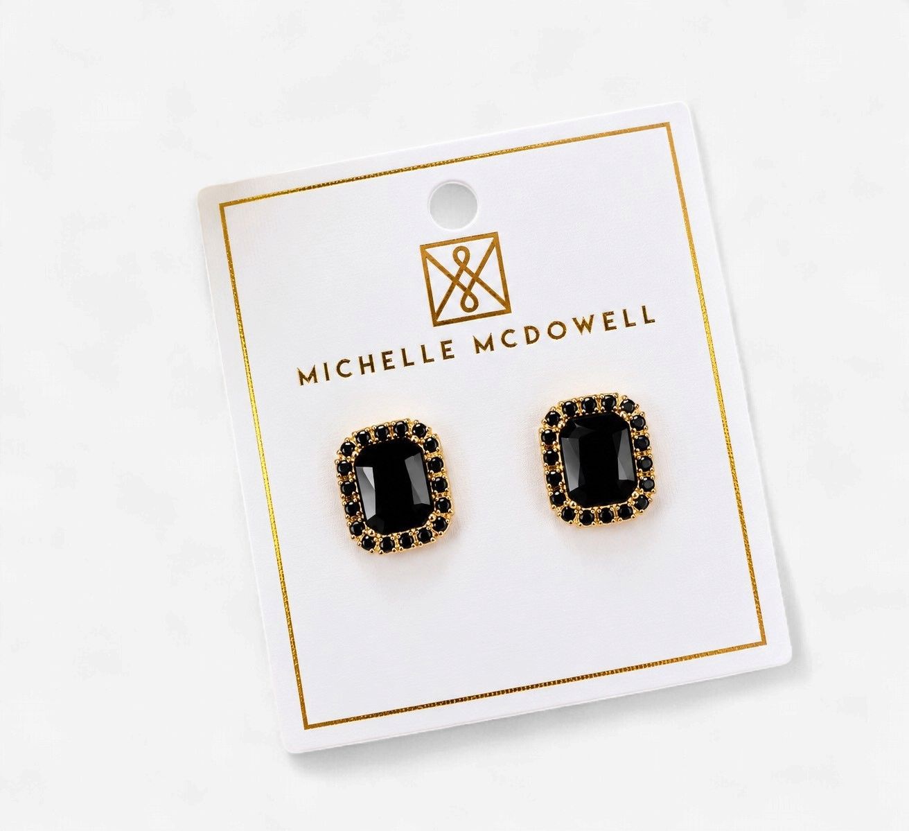 Black Hadley Earrings Black Hadley Earrings, Color: Black
