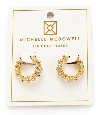 Lindsey Earrings, Color: Gold