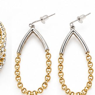 The Two-Tone Twist Hoops