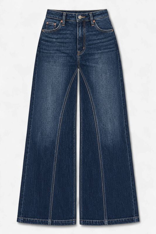 ULTRA HIGH RISE RELAXED FLARE LEG JEANS