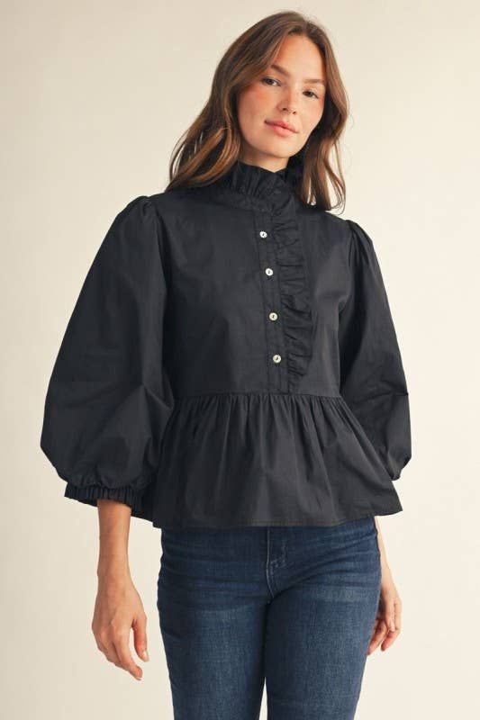 Black Tie peplum top