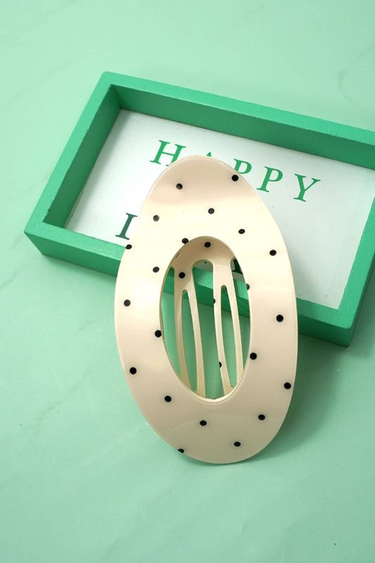 Jumbo Lay Flat Oval Hair Claw Clips Secure Styling