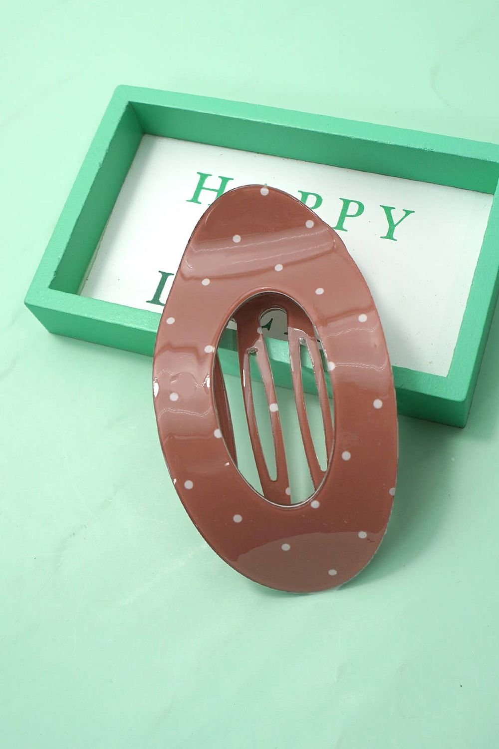 Jumbo Lay Flat Oval Hair Claw Clips Secure Styling Jumbo Lay Flat Oval Hair Claw Clips Secure Styling, Color: Brown