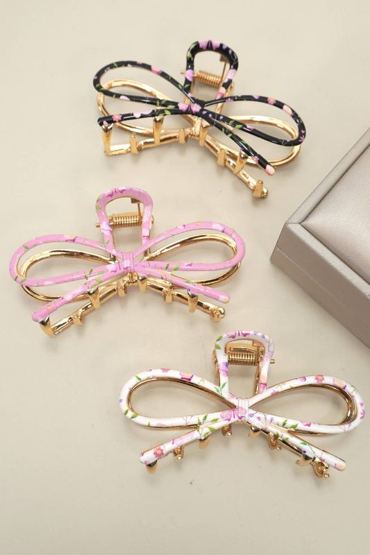 Botanical Floral Coquette Clip Hair Claw Clips