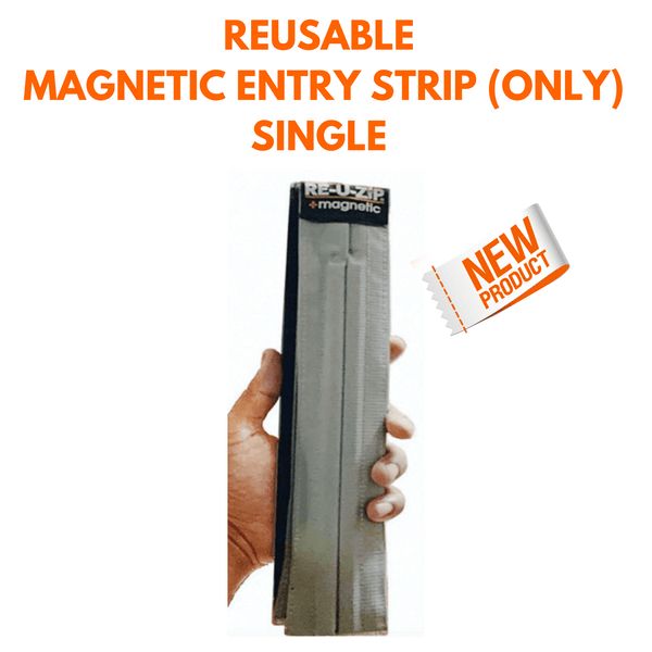 RE-U-ZIP Reusable Magnetic Entry Strip Only | Single