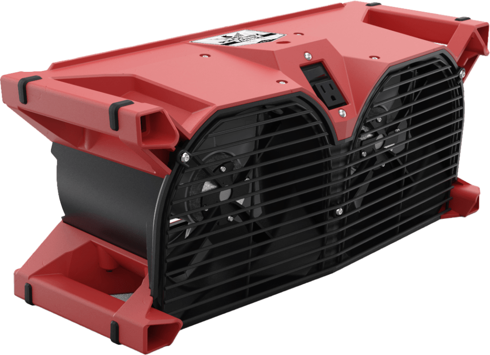 Phoenix Focus II Dual Axial Air Mover, Red Phoenix Focus II Dual Axial Air Mover, Red