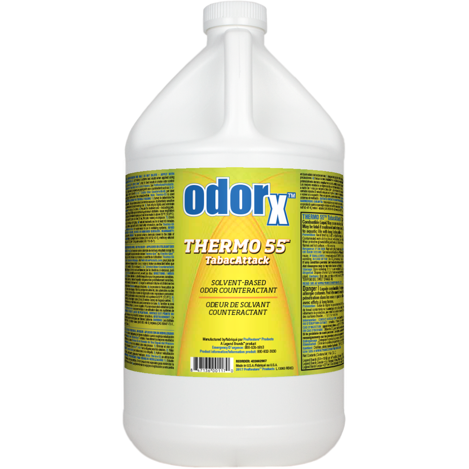 ProRestore OdorX Thermo 55 Tabac-Attack, Quantity: 1 Gallon