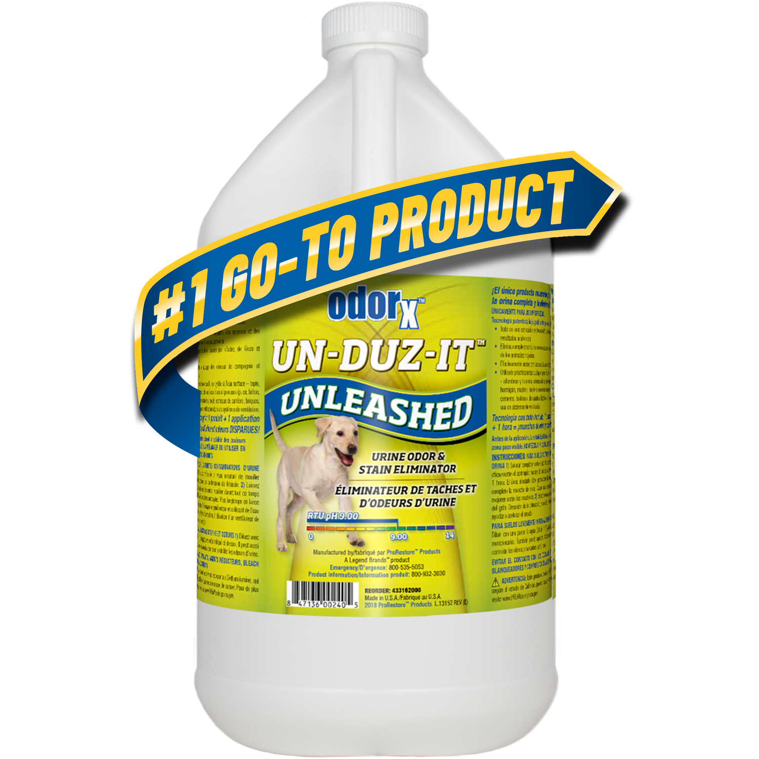 ProRestore OdorX Un-Duz-It Unleashed ProRestore OdorX Un-Duz-It Unleashed, Quantity: 1 Gallon