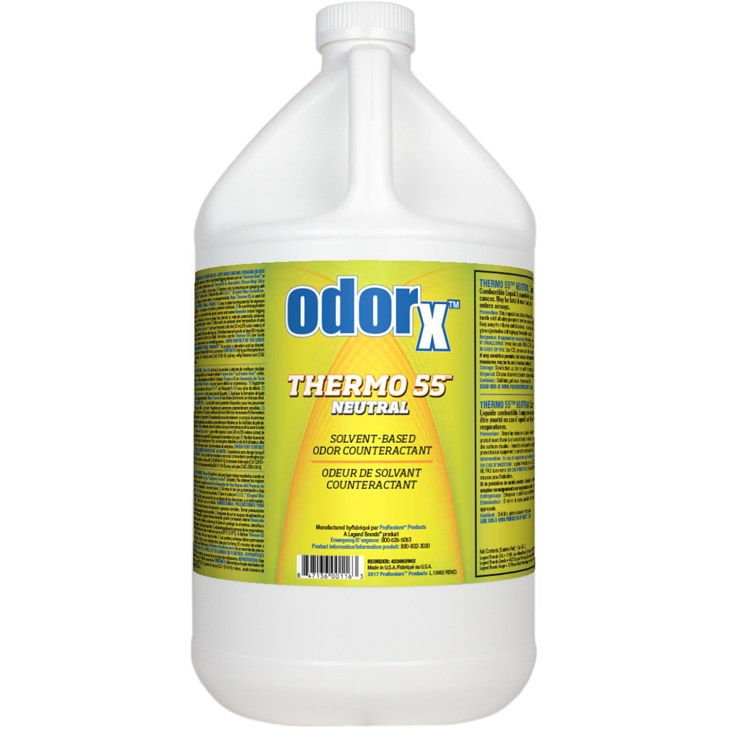 ProRestore OdorX Thermo 55 Neutral ProRestore OdorX Thermo 55 Neutral, Quantity: 1 Gallon