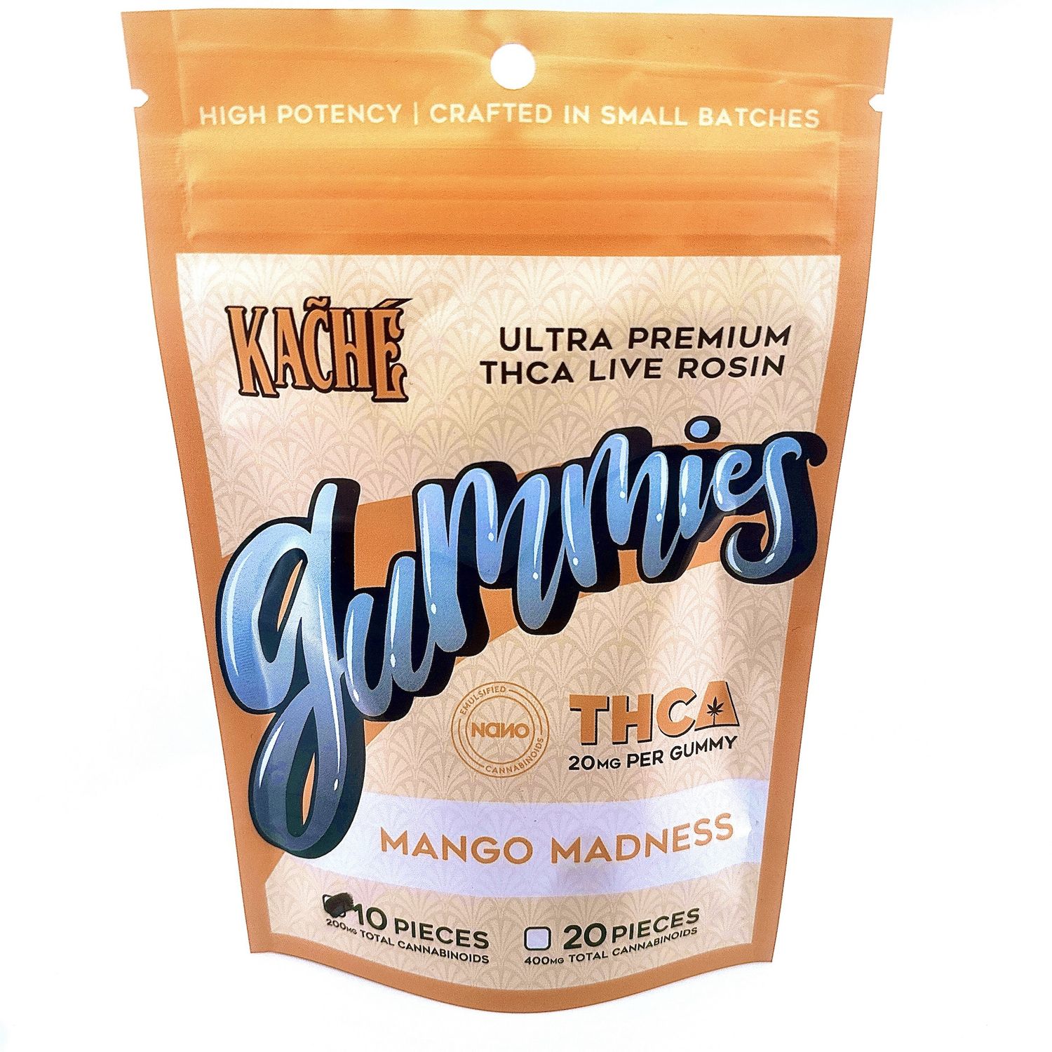 Live Rosin Gummies | THCa, Flavor: Mango, Quantity: 10 Count / 200mg