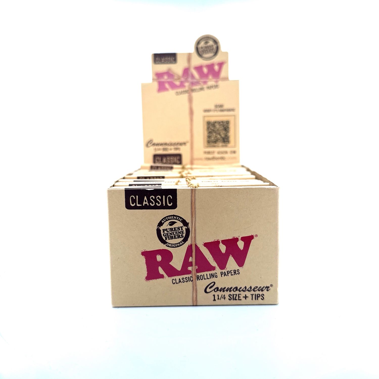 Raw Connoisseur W/ Tips, Size: 1 1/4