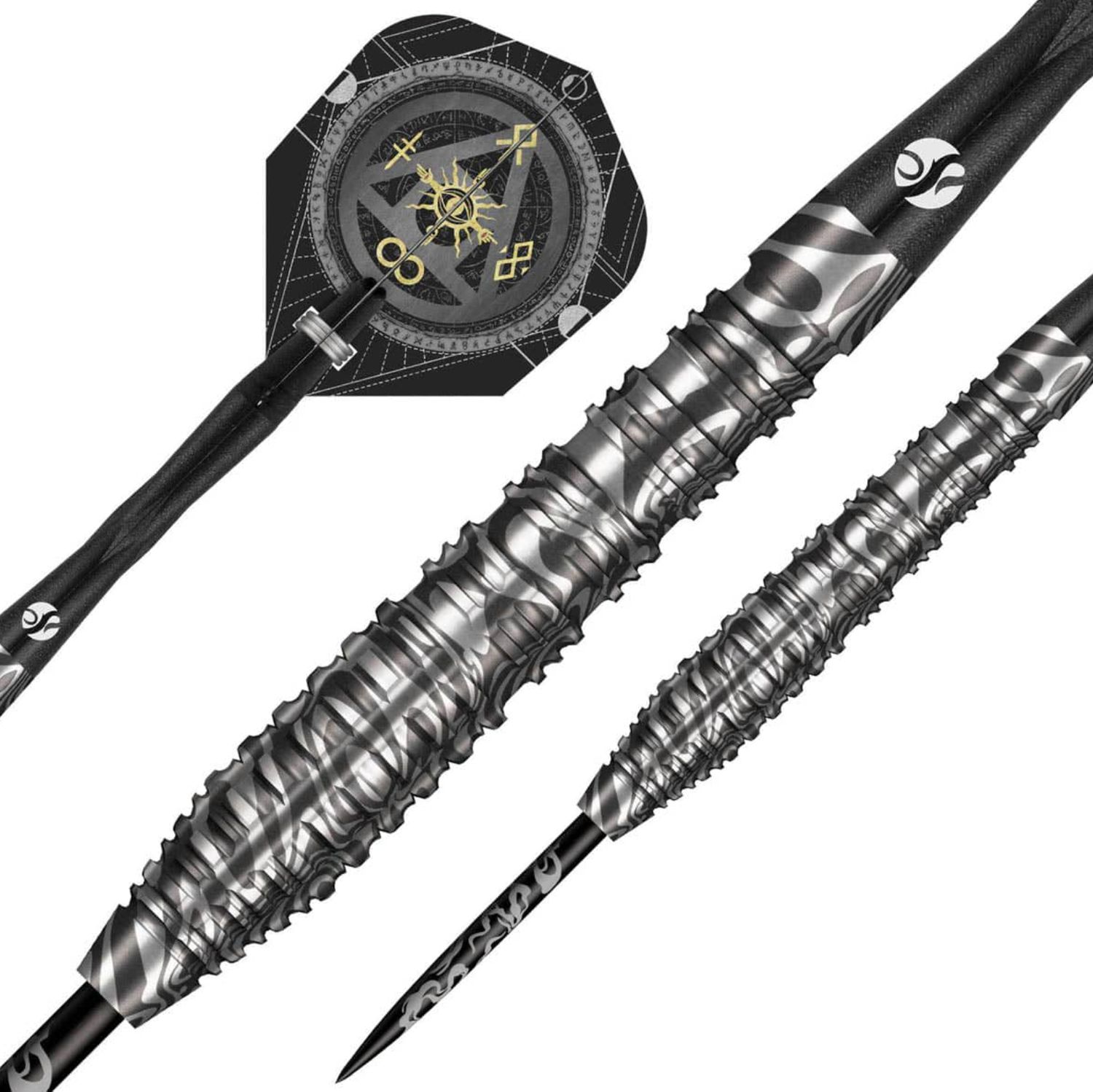 Alchemy Runstel Steel Tip Dart Set-90% Tungsten Barrels-28gm