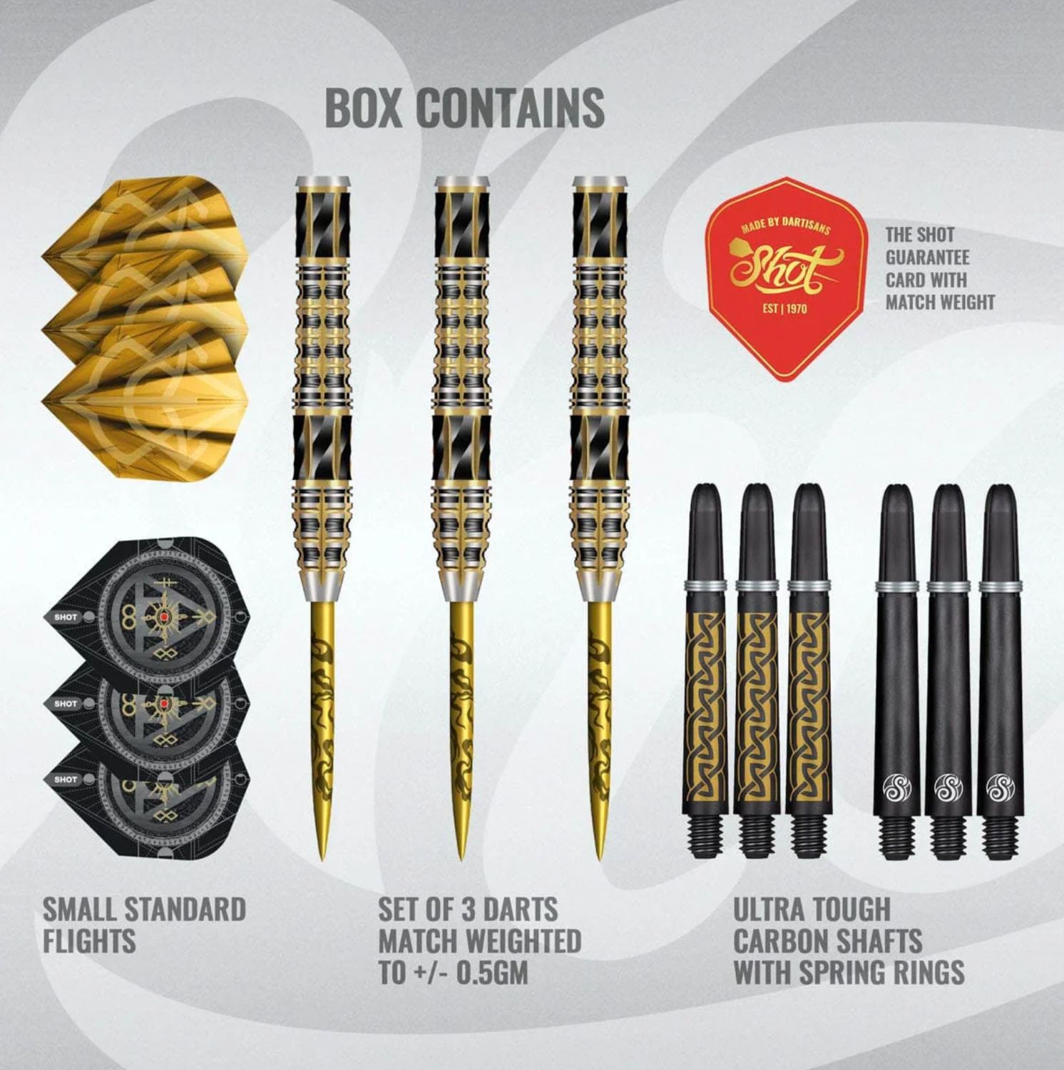 Alchemy Auro Steel Tip Dart Set-95% Tungsten Barrels-23gm