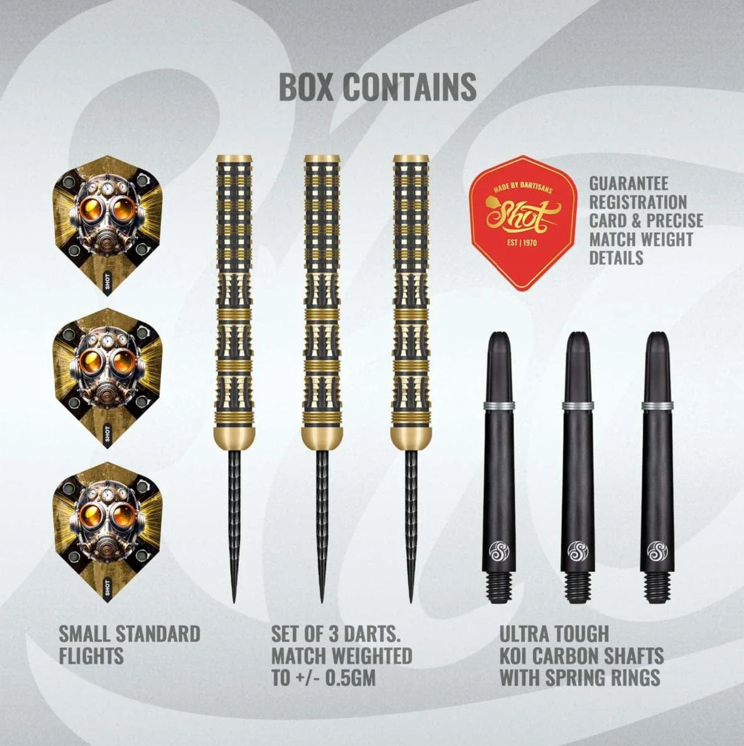 Badlands The Sheriff Steel Tip Dart Set-90% Tungsten Barrels-23gm