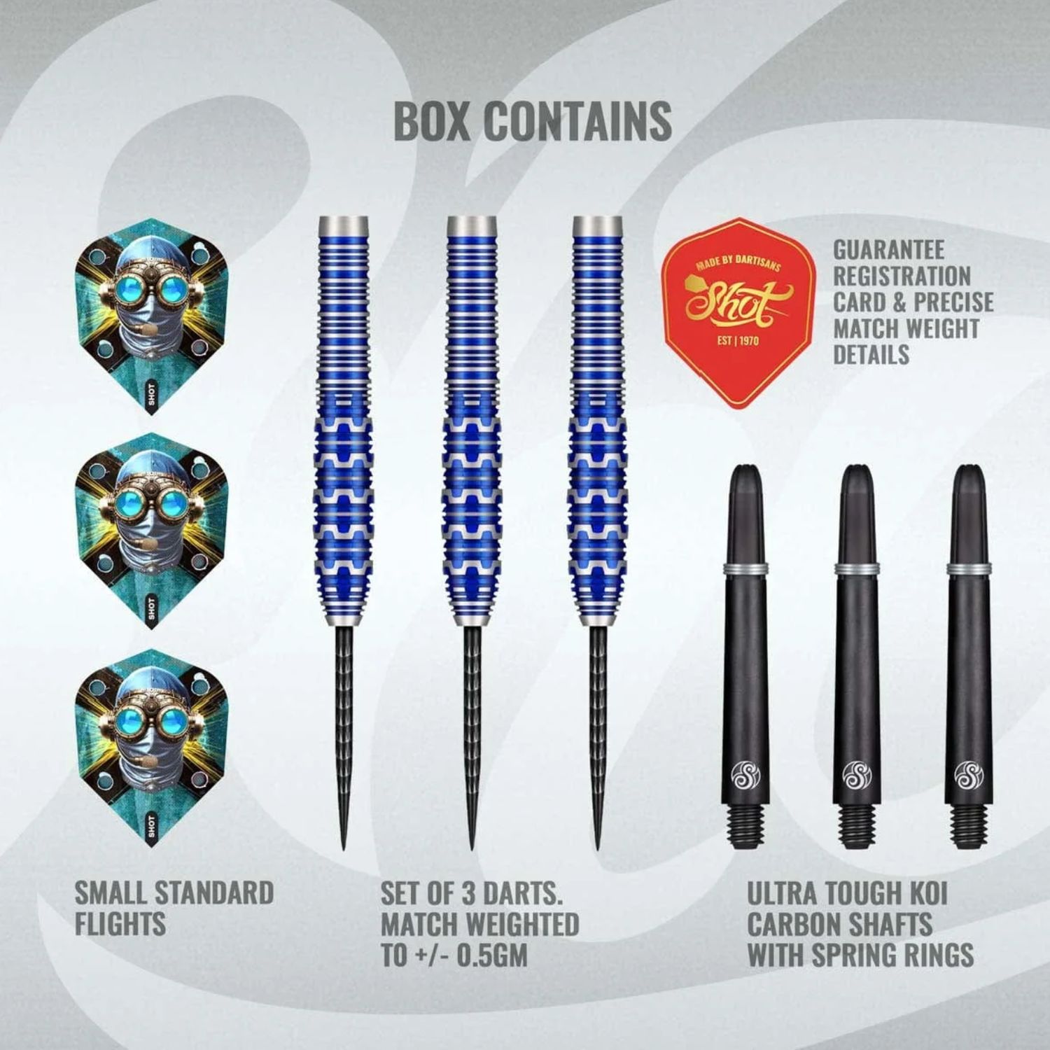 Badlands Tova Steel Tip Dart Set–90% Tungsten Barrels-23gm