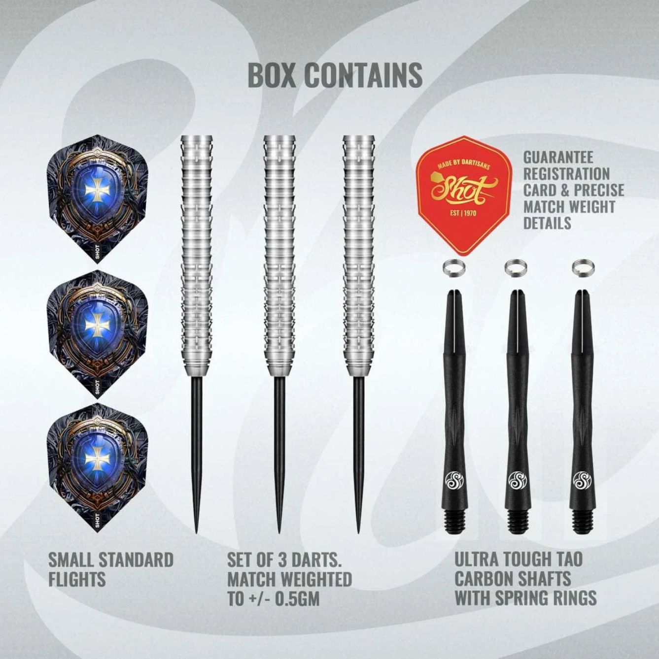 Future Knights Ironsoul Steel Tip Dart Set-90% Tungsten-26gm