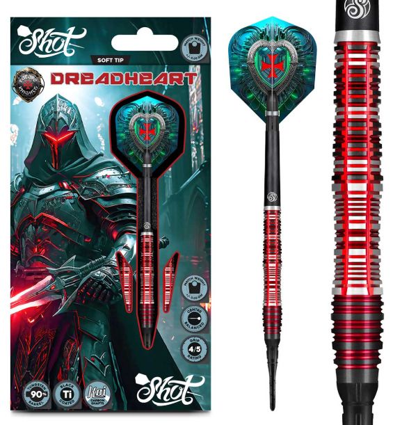 Future Knights Dreadheart Soft Tip Dart Set-90% Tungsten-20gm