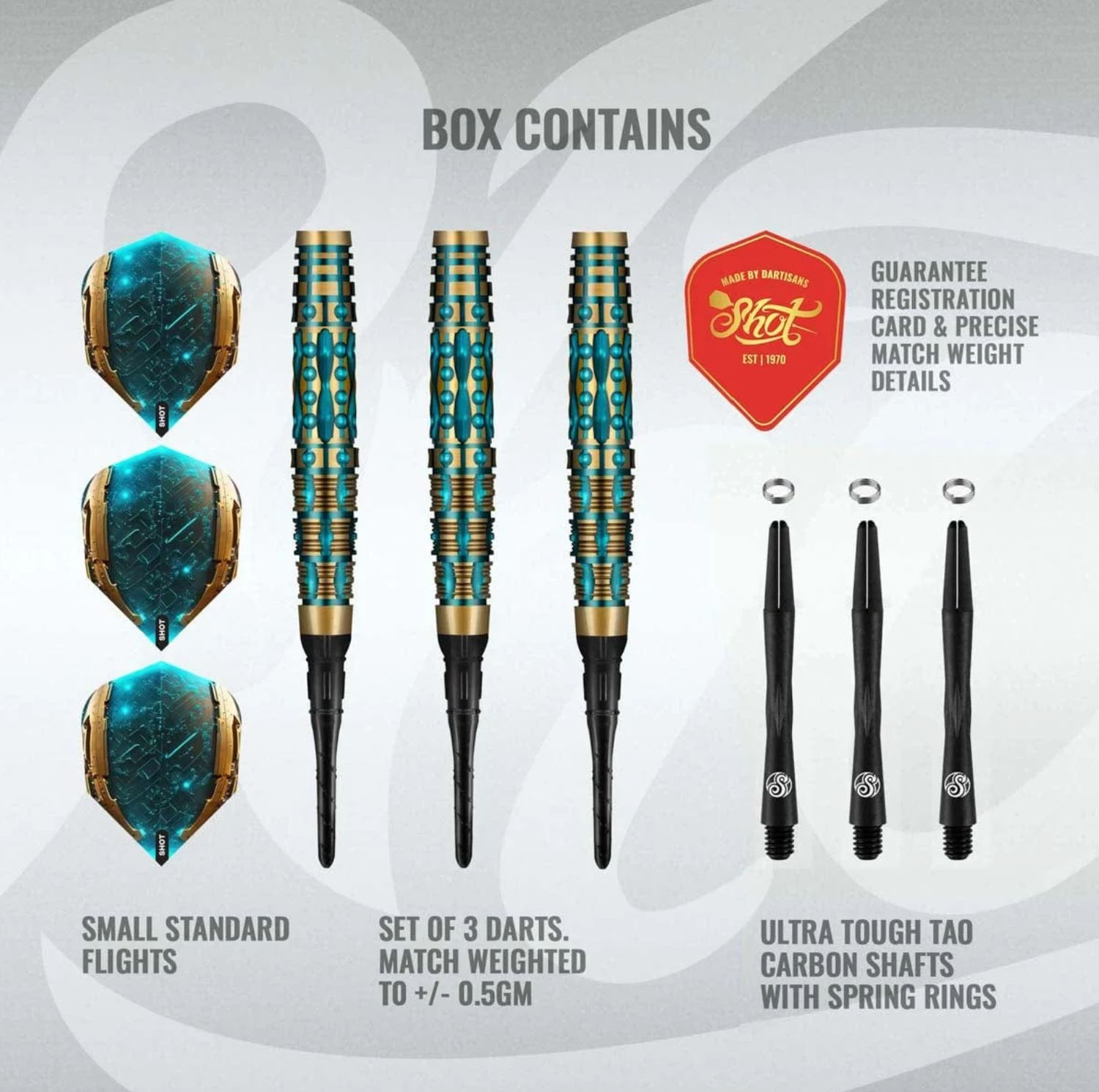 AI Replicant Soft Tip Dart Set-90% Tungsten Barrels-20gm
