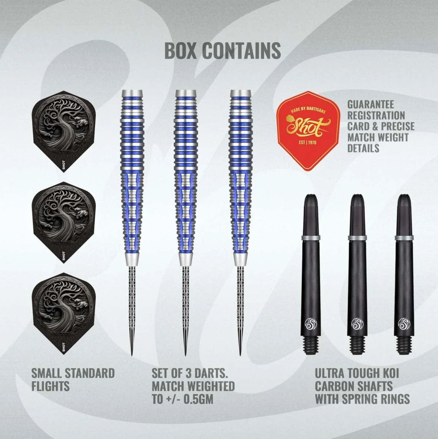 Celt Toranos Steel Tip Dart Set-90% Tungsten Barrels-24gm
