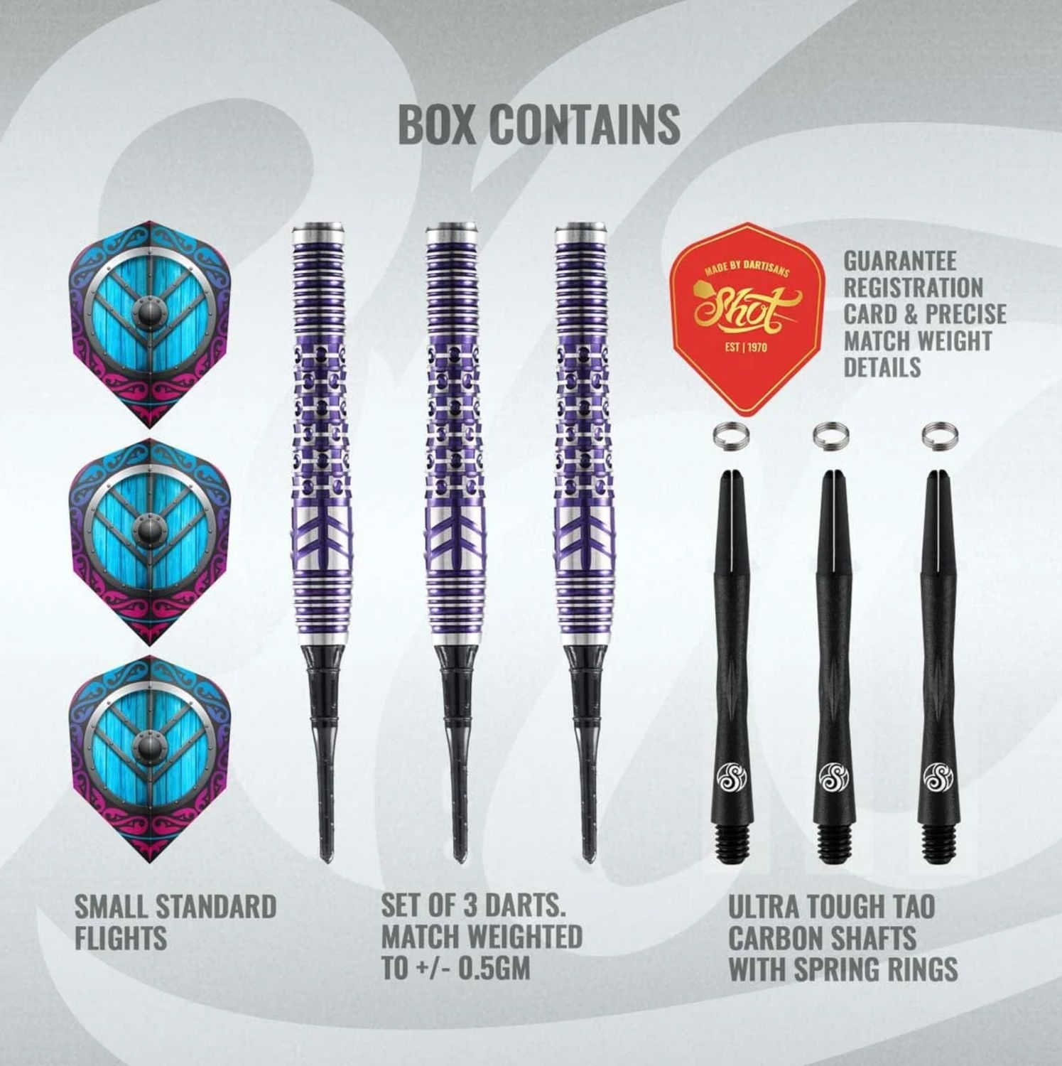 Viking Shield-Maiden Soft Tip Dart Set 18gm
