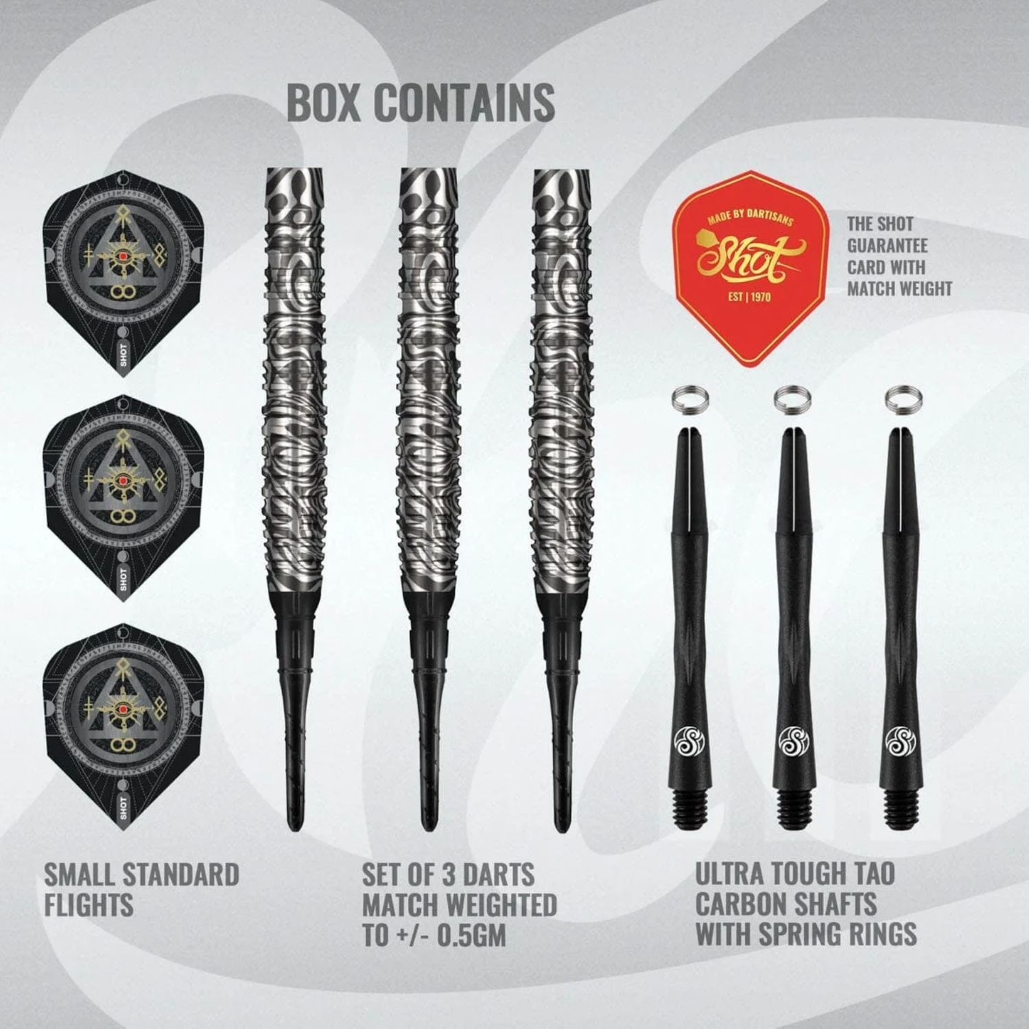 Alchemy Runstel Soft Tip Dart Set-90% Tungsten Barrels-20gm