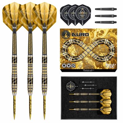 Alchemy Auro Steel Tip Dart Set-95% Tungsten Barrels-24gm