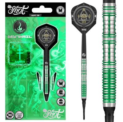 Alchemy Mythril Soft Tip Dart Set-90% Tungsten Barrels-20gm