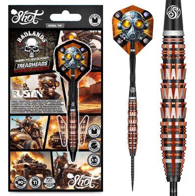 Badlands Rustin Steel Tip Dart Set-90% Tungsten Barrels-23gm