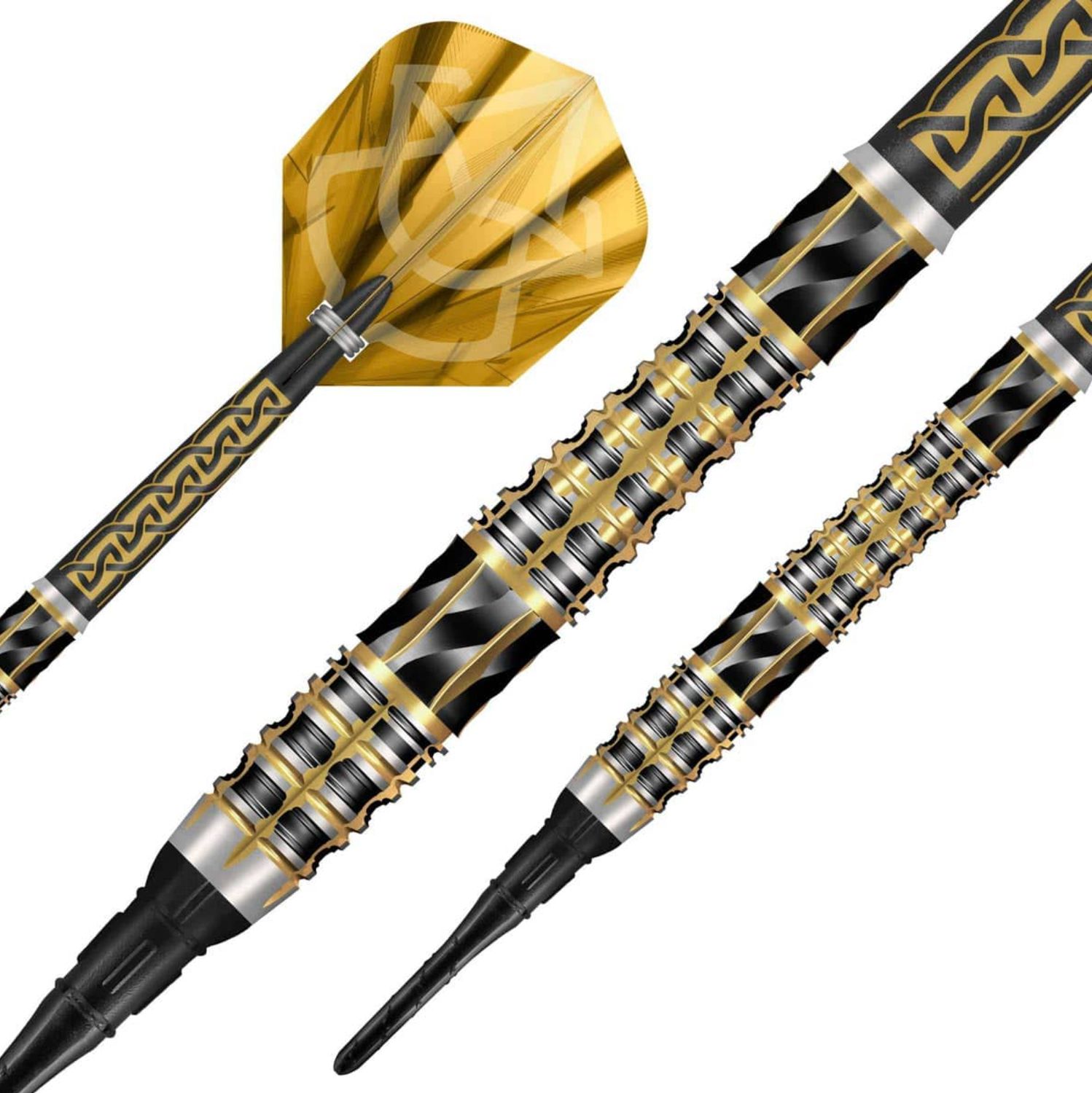 Alchemy Auro Soft Tip Dart Set-95% Tungsten Barrels-20gm