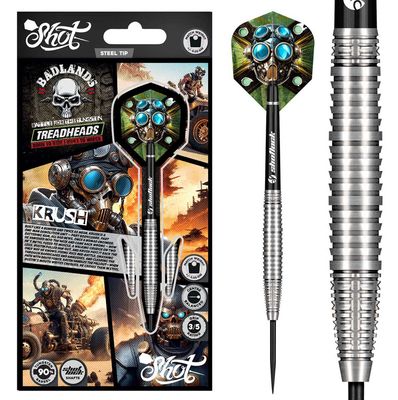 Badlands Krush Steel Tip Dart Set 90% Tungsten Barrels-26gm
