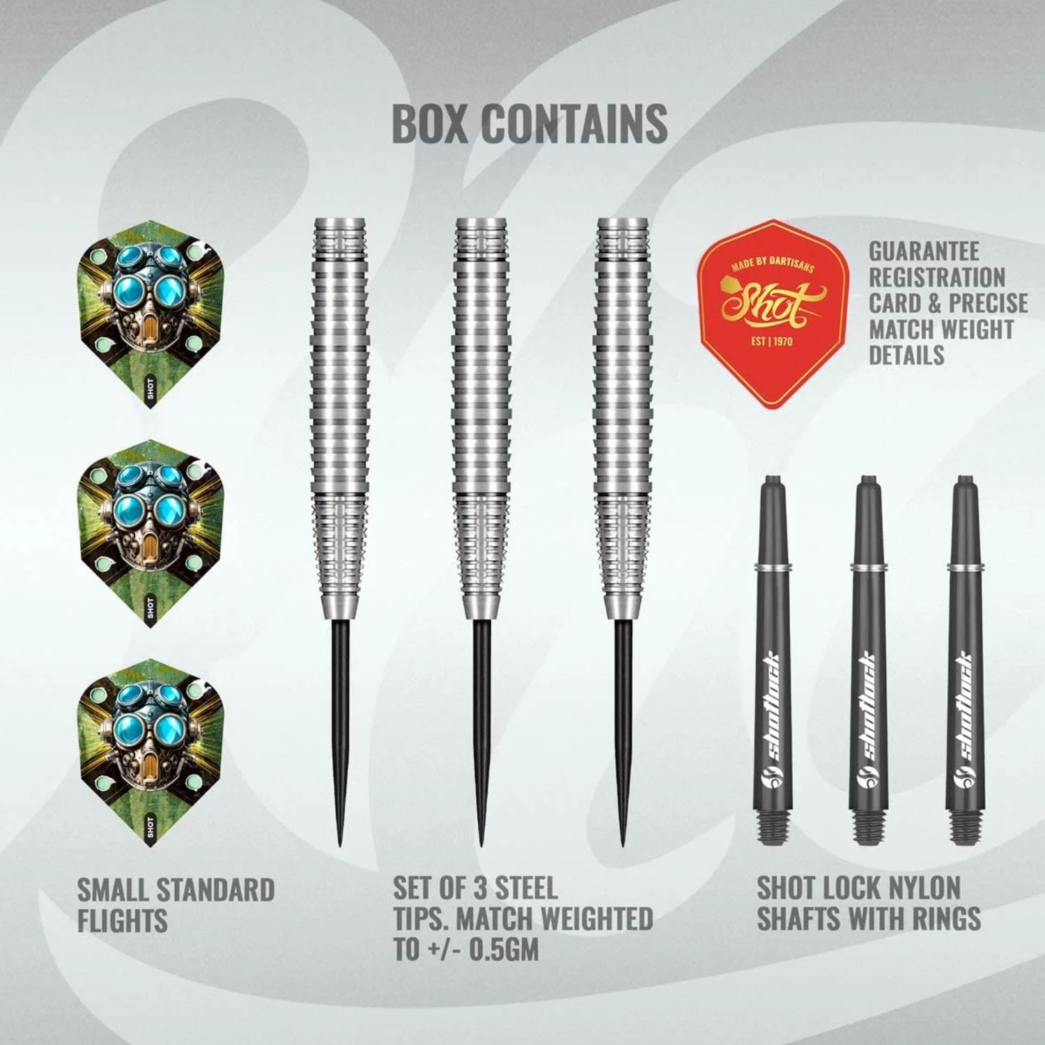 Badlands Krush Steel Tip Dart Set 90% Tungsten Barrels-28gm