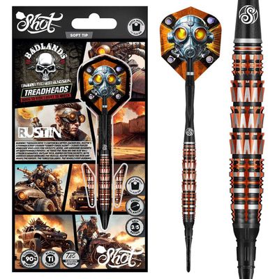 Badlands Rustin Soft Tip Dart Set-90% Tungsten Barrels-20gm