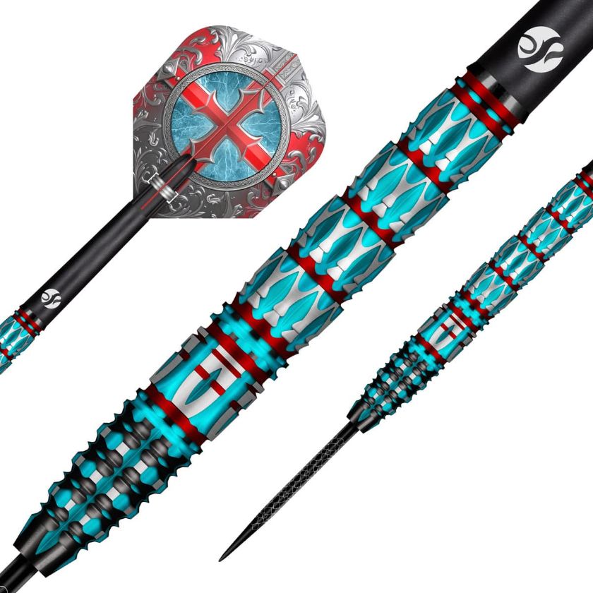 Future Knights St George Steel Tip Dart Set-95% Tungsten Barrels-25gm
