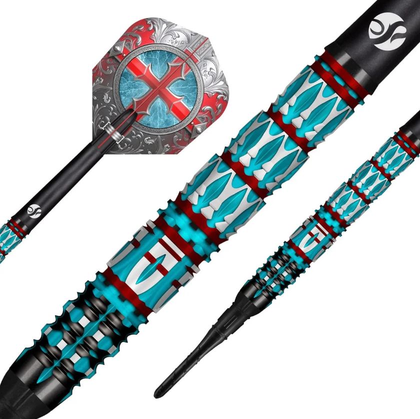 Future Knights St George Soft Tip Dart Set-95% Tungsten Barrels-20gm