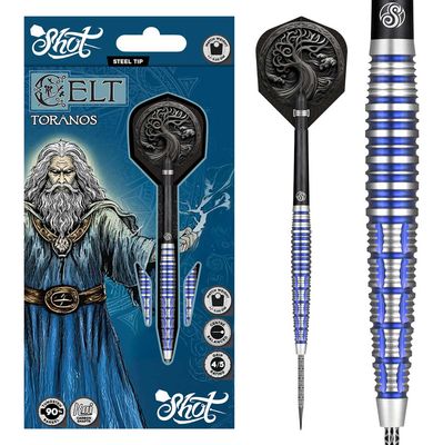 Celt Toranos Steel Tip Dart Set-90% Tungsten Barrels-23gm