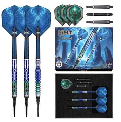 Celt Merlin Soft Tip Dart Set-95% Tungsten Barrels-20gm