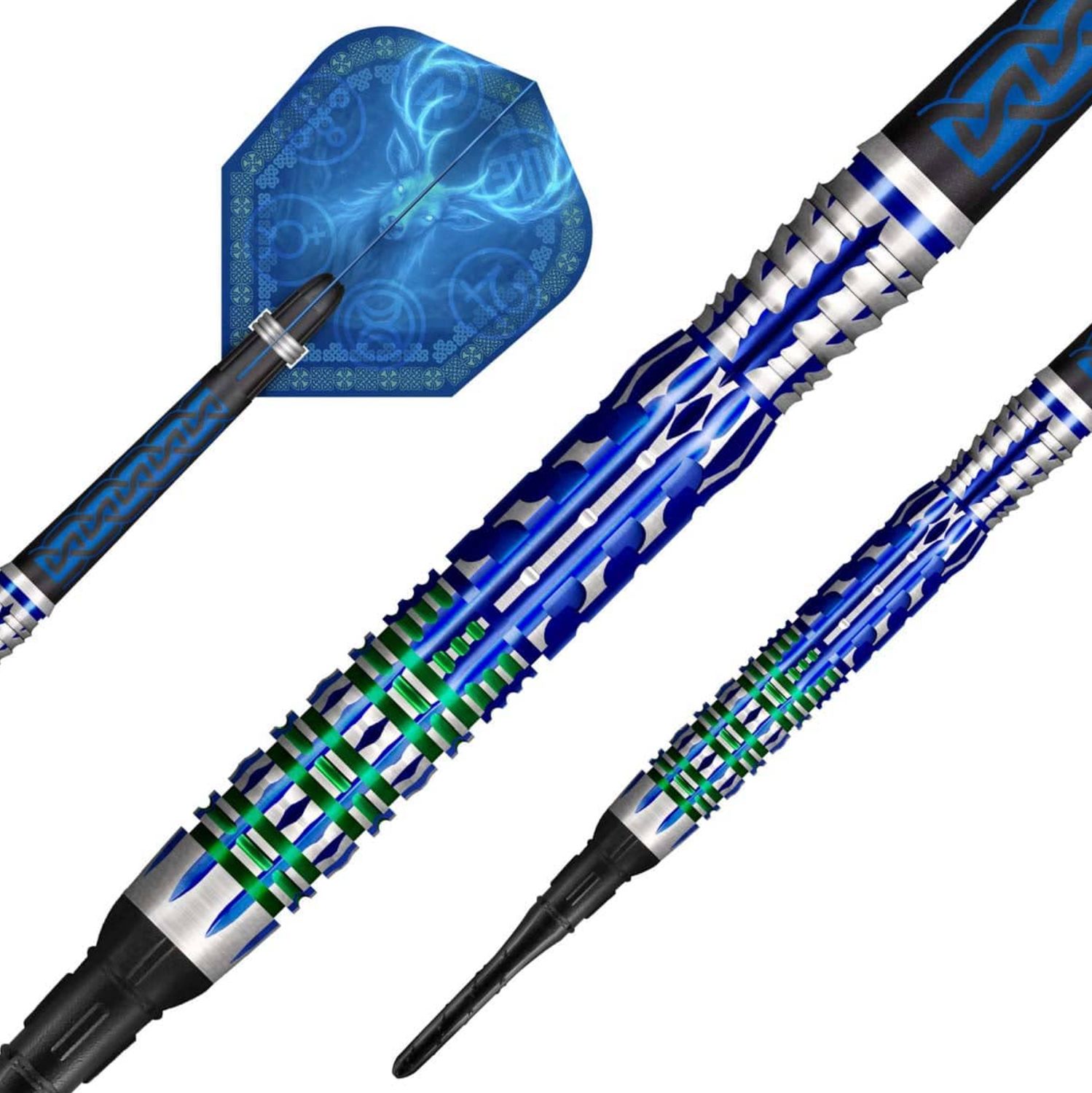Celt Merlin Soft Tip Dart Set-95% Tungsten Barrels-20gm
