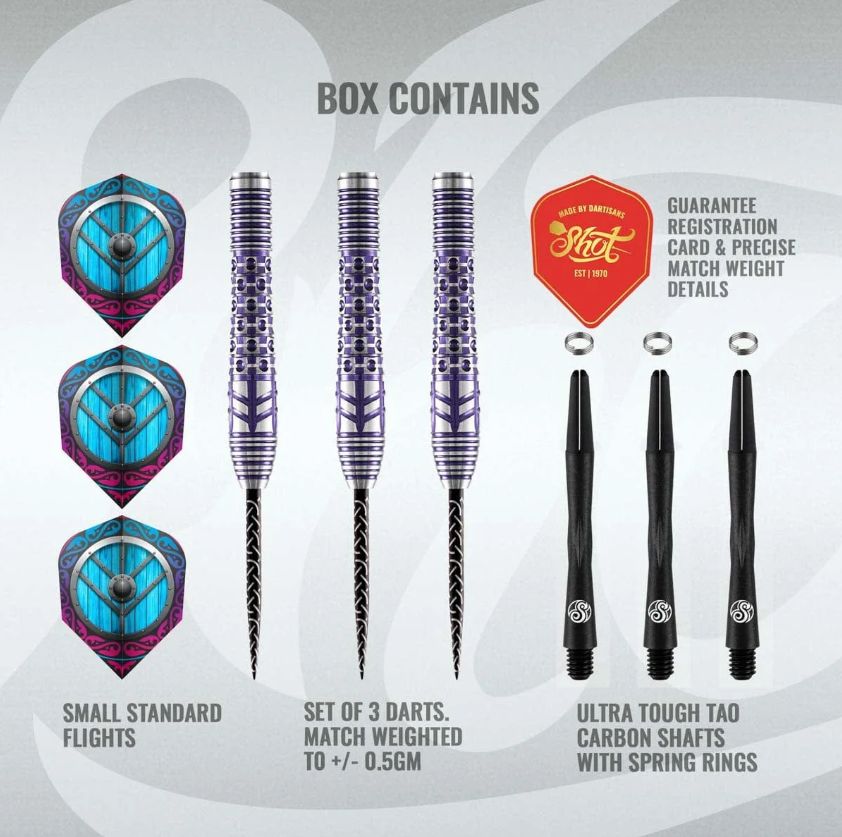 Viking Shield-Maiden Steel Tip Dart Set 24gm