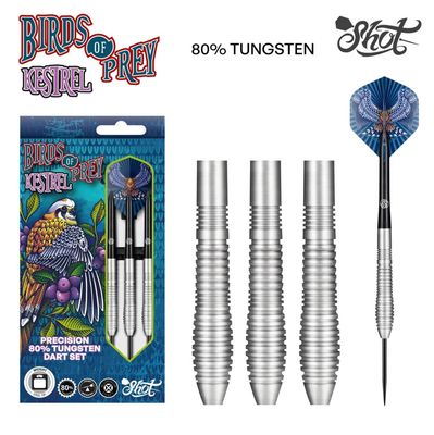 Birds of Prey Kestrel Steel Tip Dart Set-80% Tungsten-24gm