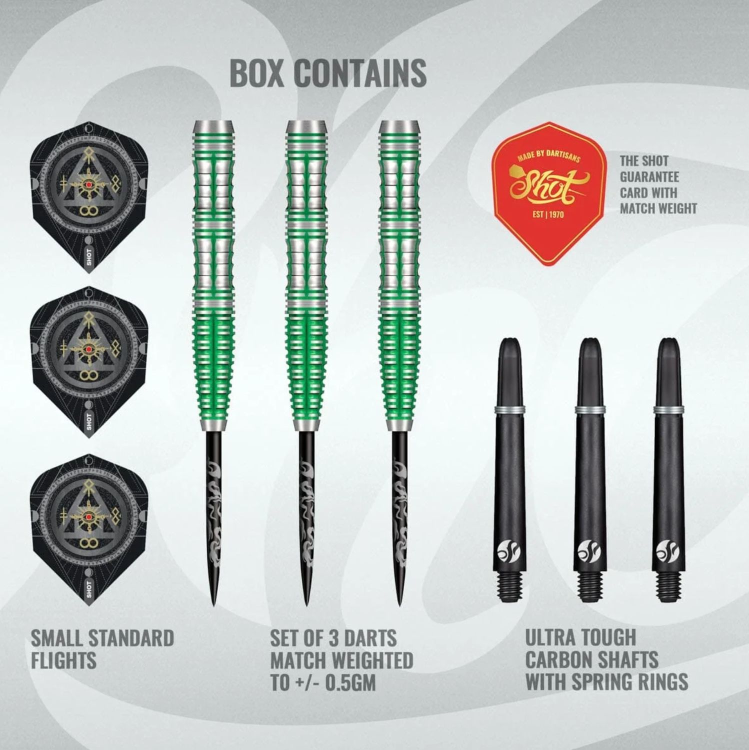 Alchemy Mythril Steel Tip Dart Set-90% Tungsten Barrels-24gm